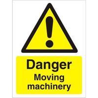 Stewart Superior W0238SRP Screw Plastic Sign 300x400 - Danger - Moving