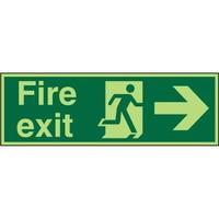 Stewart Superior PACSP121 Screw Acrylic Sign 300x100 - Fire Exit - Man