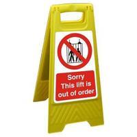 Stewart Superior FSS024 Freestanding Polypropylene Sign 300x600 -