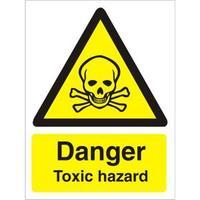 Stewart Superior W0194SRP Screw Plastic Sign 300x400 - Danger - Toxic