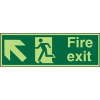 Stewart Superior PSP317SRP Screw Plastic Sign 150x450 - Fire Exit -