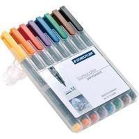 Staedtler Lumocolor 317 1mm Permanent Universal Pen Assorted Colours 1