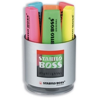 STABILO BOSS Original 2-5mm Chisel Tip Highlighter Assorted Colours