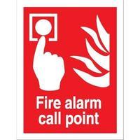 stewart superior ff073sav self adhesive sign 150x200mm fire alarm