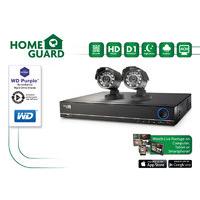 Storage Options HomeGuard HG4KIT2C3T 3TB WD Purple 4 Channel 2 Camera (600 TVL) CCTV Kit