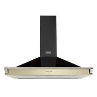 stoves 444443563 110cm richmond mk2 chimney hood with rail in champagn