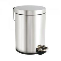 stainless steel pedal bin 5 litre silver vowpb05
