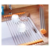 stainless steel roll rinse draining rack