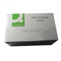 strung tag 120x60mm blue pack of 1000 kf01625