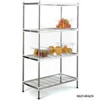 stainless steel wire shelving with 4 shelves 900w x 450d starter bay