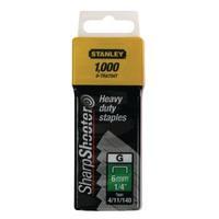 Stanley SharpShooter Heavy Duty 8mm 516in Type G Staples Pack of 1000