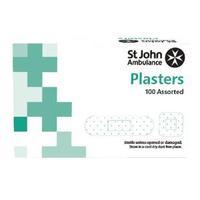 St John Ambulance Detectable Plasters Blue Assorted Sizes Pack of 100