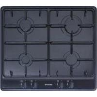 Stoves 444440875 60cm Gas Hob in Black FSD Cast Iron Pan stands