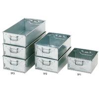 Stacking Galvanised Tote Pans 305w x 305d