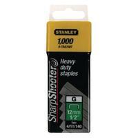 Stanley SharpShooter Heavy Duty 12mm 12in Type G Staples Pack of 1000