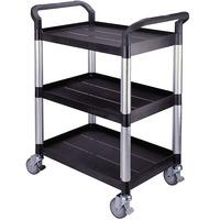 Standard 3 Shelf Service Cart W/Panels On 3 Sides