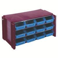 Stackable Clear 12 Drawer Unit 3...