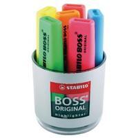 stabilo boss original highlighter deskset of 6 assorted 7006