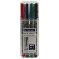 Staedtler Lumocolor Fine Tip Water Soluble OHP Pen Assorted Pack of 4