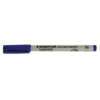 Staedtler Lumocolor Medium Tip Water Soluble OHP Blue Pen Pack of 10