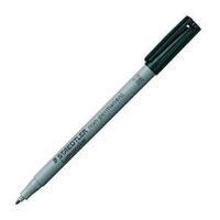 Staedtler Lumocolor Medium Tip Water Soluble OHP Black Pen Pack of 10