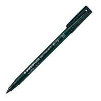 Staedtler Lumocolor Medium Tip Permanent OHP Black Pen Pack of 10
