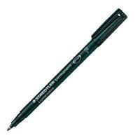 staedtler lumocolor fine tip permanent ohp black pen pack of 10 318 9