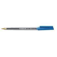 staedtler medium blue stick ballpoint pen pack of 50 430 m3