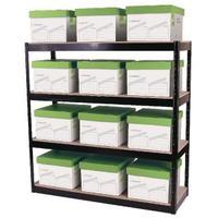 Storage Solutions Boltless 4-Shelf Unit Black STS56037