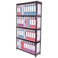 Storage Solutions Black Boltless 5-Shelf Lever Arch File Unit
