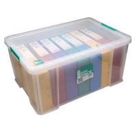 StoreStack 70 Litre Clear W660xD450xH320mm Storage Box RB90126