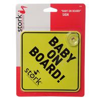 Stork Child Care Baby On Board Sign