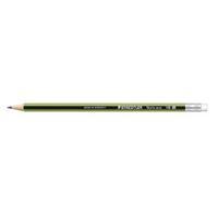 staedtler noris eco hb pencil eraser tipped pack of 12 18230 hb