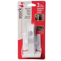 stork child care cabinet locks x3 adhesive