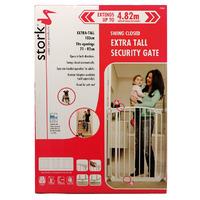 stork child care safety gate 71 82cm extra tall x 10cm high