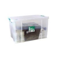 StoreStack 85 Litre Clear W660xD440xH390mm Storage Box RB11090