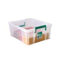 StoreStack 24 Litre Clear W480xD380xH190mm Storage Box RB11087