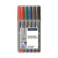 Staedtler Lumocolor non-permanent F (pack of 6)
