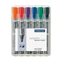 staedtler lumocolor flipchart marker b pack of 6