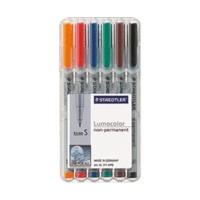 staedtler lumocolor non permanent s pack of 6