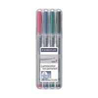 staedtler lumocolor non permanent f pack of 4