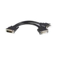 Startech Lfh 59 Male To Dual Female Dvi I Dms 59 Cable Dvi Cable Dual Link Dms-59 (m) Dvi-i (f) 20 Cm