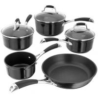 Stellar 3000 5 Piece Pan Set, Set of 5, Black