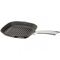 stellar easy lift cast iron grill pan 28cm black