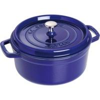 Staub Roasting Pot 22cm Dark Blue