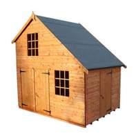 Strongman 6ft x 8ft (1.75m x 2.35m) Club Shiplap Garage