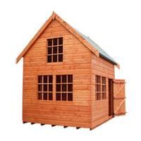 strongman 8ft x 6ft 235m x 175m country loglap cottage playhouse witho ...