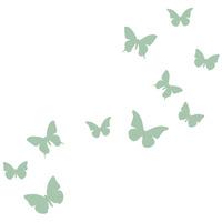 Stickerscape Butterfly Wall Stickers in Beach House Blue