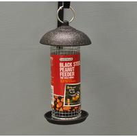 Steel Peanut Bird Feeder - Black by Gardman