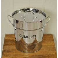 stainless steel compost caddy pail by eddingtons